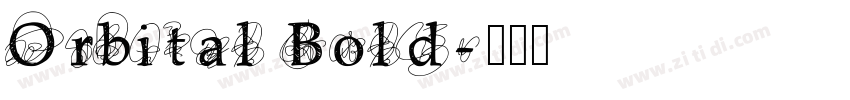 Orbital Bold字体转换